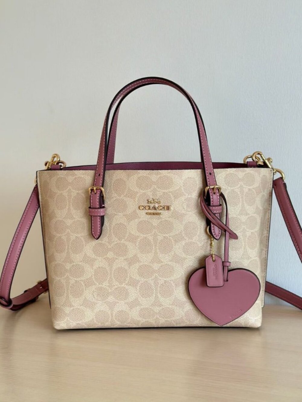 COACH Mollie 25 Heart Pendant